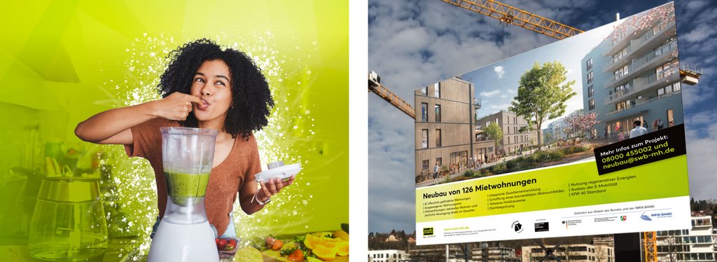 swb - Keyvisual Mieterstrom und Bauschild