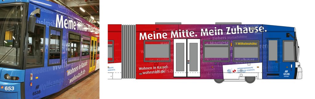 Zugbeklebung NHW NHW – Branding Straßenbahn